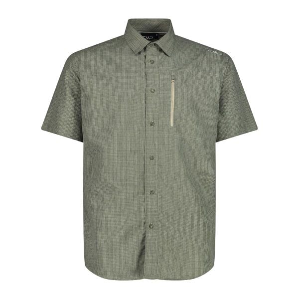 Koszula męska CMP 35S7797. Zielone koszule CMP, m, bez wzorów, bez kołnierzyka, bez ramiączek. Za 218.45 zł.