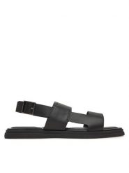 Calvin Klein Sandały Back Strap W/ Buckle HM0HM01736 Czarny. Czarne sandały CALVIN KLEIN, ze skóry, bez zapięcia. Za 399.99 zł.