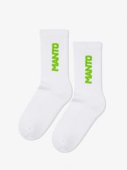MANTO skarpety LOGOTYPE 25 białe L. Białe skarpetki sportowe Manto, bez wzorów. Za 52.99 zł.