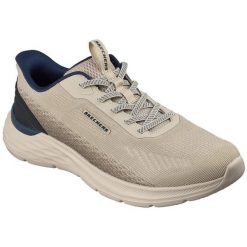 Buty sportowe męskie Skechers Garner Ellis. Szare buty turystyczne Skechers, bez wzorów, z materiału, bez zapięcia, trekkingowe. Za 390.00 zł.