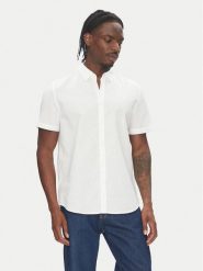 Mustang Koszula Berkeley 1016464 Biały Regular Fit. Białe koszule Mustang, m, bez wzorów, ze lnu, bez kołnierzyka, bez ramiączek. Za 239.99 zł.