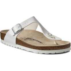 Japonki BIRKENSTOCK - Gizeh 043731 White. Białe japonki Birkenstock, bez wzorów, z materiału. W wyprzedaży za 249.00 zł.