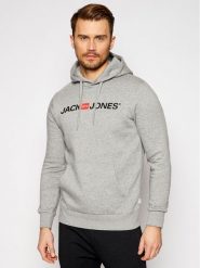 Jack&Jones Bluza Corp Old Logo 12137054 Szary Regular Fit. Szare bluzy Jack&Jones, m, bez wzorów, z bawełny, bez kaptura. Za 99.99 zł.