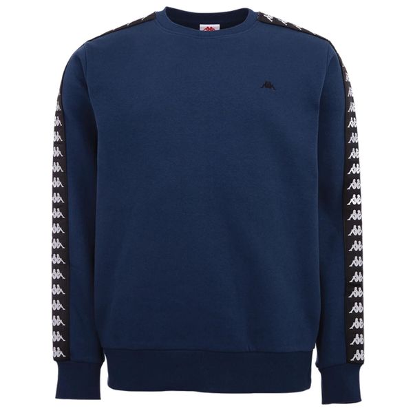 Bluza dresowa sportowa męska Kappa Lasse Sweatshirt. Niebieskie bluzy bez kaptura Kappa, m, bez wzorów, z bawełny, bez kaptura. Za 149.99 zł.