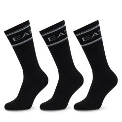Skarpety długie EA7 Emporio Armani. Czarne skarpety EA7 Emporio Armani, bez wzorów. Za 159.99 zł.