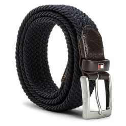 Pasek Męski Tommy Hilfiger. Niebieskie paski Tommy Hilfiger, bez wzorów. Za 119.99 zł.