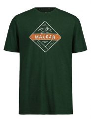Maloja Koszulka "KibeM." w kolorze ciemnozielonym rozmiar: XS. Zielone bezrękawniki Maloja, xs, bez wzorów, z bawełny, bez kołnierzyka, bez ramiączek. Za 92.21 zł.
