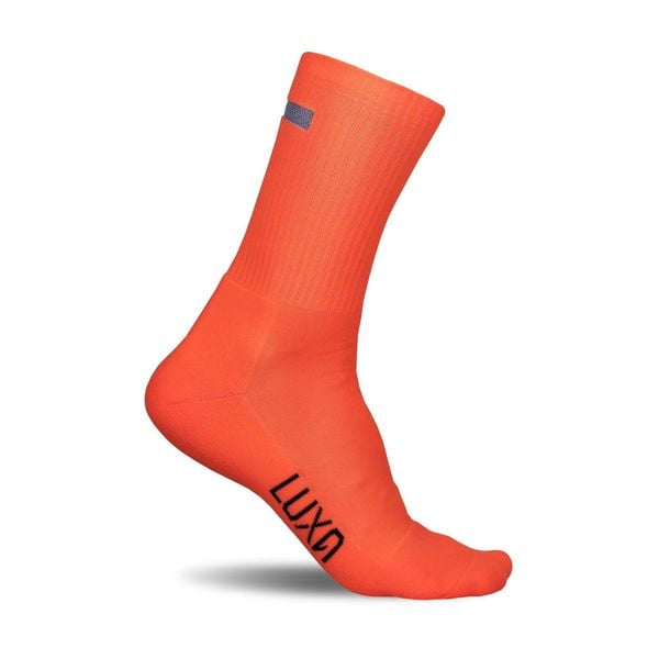 Skarpety Rowerowe Jesienno-zimowe z Elementem Odblaskowym LUXA Vision. Brązowe skarpety LUXA, bez wzorów. Za 99.00 zł.
