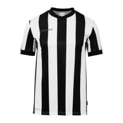 Koszulka sportowa męska Uhlsport Retro Stripe. Białe t-shirty sportowe Uhlsport, bez wzorów, z poliesteru, bez ramiączek, do piłki nożnej. Za 184.00 zł.