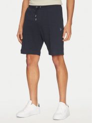 U.S. Polo Assn. Szorty sportowe MUP3103 Granatowy Regular Fit. Niebieskie krótkie spodenki sportowe U.S. Polo Assn., m, bez wzorów, z bawełny. Za 209.99 zł.