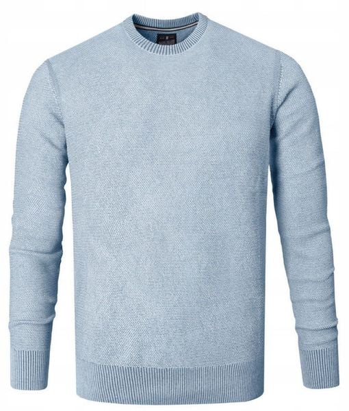 Męski Sweter Bawełniany, Delikatna Faktura Materiału - Pako Jeans - Niebieski. Niebieskie swetry rozpinane Pako Jeans, l, bez wzorów, z bawełny, bez kołnierzyka, bez ramiączek. Za 169.00 zł.