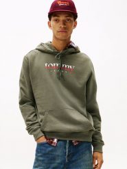 TOMMY JEANS Bluza w kolorze khaki rozmiar: XXL. Brązowe bluzy Tommy Jeans, xxl, bez wzorów, z bawełny, z kapturem. Za 192.79 zł.