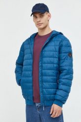 Cross Jeans kurtka męska przejściowa. Niebieskie kurtki Cross Jeans, l, bez wzorów, z jeansu, z kapturem. W wyprzedaży za 208.99 zł.