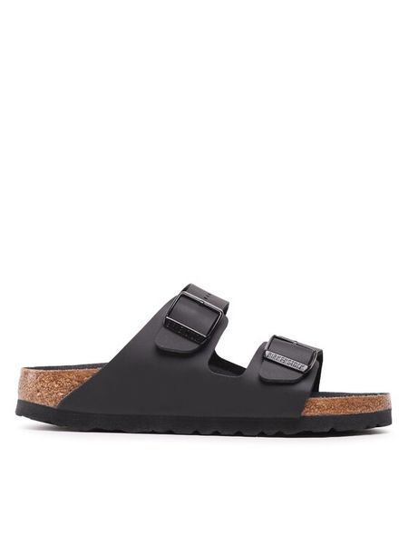 Birkenstock Klapki Arizona 1019069 Czarny. Czarne klapki Birkenstock, ze skóry. Za 449.99 zł.
