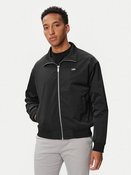 KARL LAGERFELD Kurtka przejściowa 505003 563533 Czarny Regular Fit. Czarne kurtki KARL LAGERFELD, m, bez wzorów, z syntetyku, bez kaptura. Za 1,040.99 zł.
