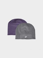 4F Czapka do biegania uniseks - multikolor L/XL. Czapki zimowe 4F, bez wzorów, z elastanu. W wyprzedaży za 39.99 zł.