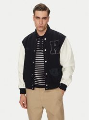 Tommy Hilfiger Kurtka przejściowa Leather Varsity Jacket MW0MW39248 Granatowy Regular Fit. Niebieskie kurtki Tommy Hilfiger, m, bez wzorów, z syntetyku, bez kaptura. Za 1,759.00 zł.