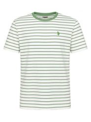U.S. Polo Assn. Koszulka w kolorze zielono-białym rozmiar: 3XL. Zielone koszulki polo U.S. Polo Assn., s, bez wzorów, z bawełny, bez kołnierzyka, bez ramiączek. Za 87.45 zł.