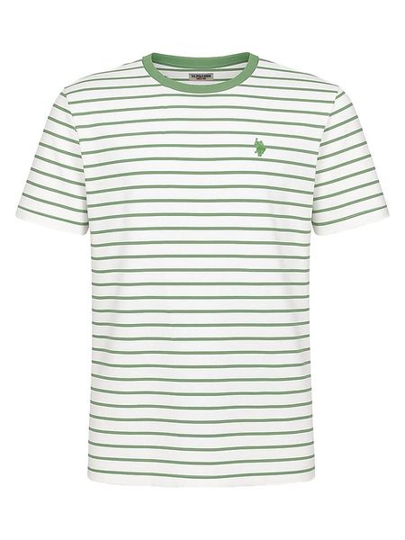 U.S. Polo Assn. Koszulka w kolorze zielono-białym rozmiar: 3XL. Zielone koszulki polo U.S. Polo Assn., s, bez wzorów, z bawełny, bez kołnierzyka, bez ramiączek. Za 87.45 zł.