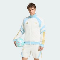 BLUZA DRESOWA MESSI HOUSE OF TIRO. Białe bluzy bez kaptura Adidas, l, bez wzorów, z bawełny, bez kaptura. Za 279.00 zł.