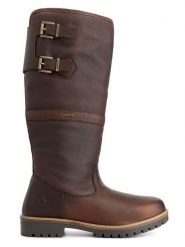 TRAVELIN' Skórzane kozaki "Kodiak" w kolorze brązowym rozmiar: 43. Brązowe kozaki Travelin', bez wzorów, z materiału, bez obcasa, na płaskiej podeszwie, bez zapięcia. Za 634.45 zł.