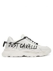 Just Cavalli Sneakersy 80QA3SH1 ZPC21 Biały. Białe buty sportowe casual Just Cavalli, bez wzorów, ze skóry, bez zapięcia. Za 976.99 zł.