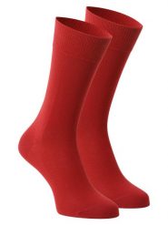 FALKE Skarpety pakowane po 2 szt. Mężczyźni Bawełna czerwony, 43-46. Czerwone skarpety Falke, bez wzorów, z bawełny. Za 69.95 zł.