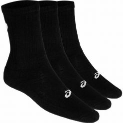 Skarpety Sportowe Asics Crew 3PPK Czarny. Czarne skarpetki sportowe ASICS, bez wzorów, z bawełny. Za 69.00 zł.
