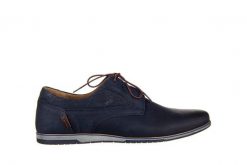 Półbuty Bayla-081 947 Juma Blue Brąz 23 081113, Granatowy, Skóra naturalna - 45. Niebieskie eleganckie półbuty Bayla, bez wzorów, z materiału, bez obcasa, bez zapięcia. W wyprzedaży za 179.10 zł.