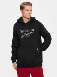 Reebok Bluza RI Modern Camo HS7389 Czarny Regular Fit. Czarne bluzy Reebok, m, bez wzorów, z bawełny, bez kaptura. Za 159.99 zł.