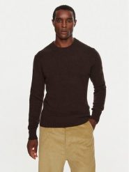 AMI PARIS Sweter HKS057005 Brązowy Regular Fit. Brązowe swetry rozpinane AMI PARIS, l, bez wzorów, z kaszmiru, bez kołnierzyka, bez ramiączek. Za 1,189.00 zł.