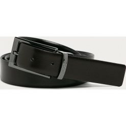 Hugo - Pasek skórzany 50307803. Czarne paski Hugo, bez wzorów. W wyprzedaży za 239.99 zł.
