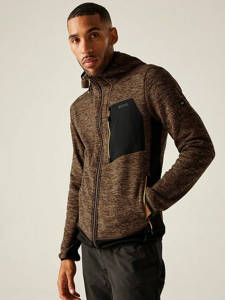 Regatta Kurtka polarowa "Alven" w kolorze jasnobrązowym rozmiar: M. Brązowe kurtki Regatta, m, bez wzorów, z polaru, bez kaptura. Za 127.05 zł.