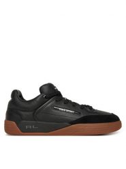 Polo Ralph Lauren Sneakersy 809961160002 Czarny. Czarne buty sportowe casual Polo Ralph Lauren, bez wzorów, ze skóry, bez zapięcia. Za 399.99 zł.