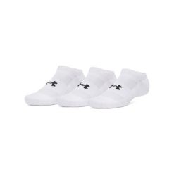 Under Armour UA PERFORMANCE COTTON 3PK NS Skarpetki unisex. Białe skarpetki sportowe Under Armour, bez wzorów, z bawełny. W wyprzedaży za 48.99 zł.