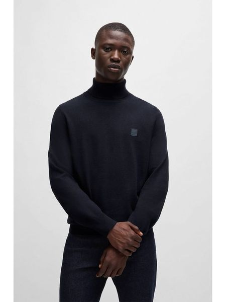 Hugo Boss Fashion Golf w kolorze granatowym rozmiar: 3XL. Niebieskie golfy Hugo Boss Fashion, xl, bez wzorów, z bawełny, bez ramiączek. Za 365.95 zł.