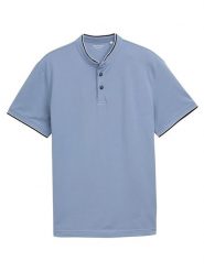 Tom Tailor Koszulka polo w kolorze niebieskim rozmiar: XXL. Niebieskie koszulki polo sportowe Tom Tailor, xxl, bez wzorów, bez kołnierzyka, bez ramiączek. Za 61.60 zł.