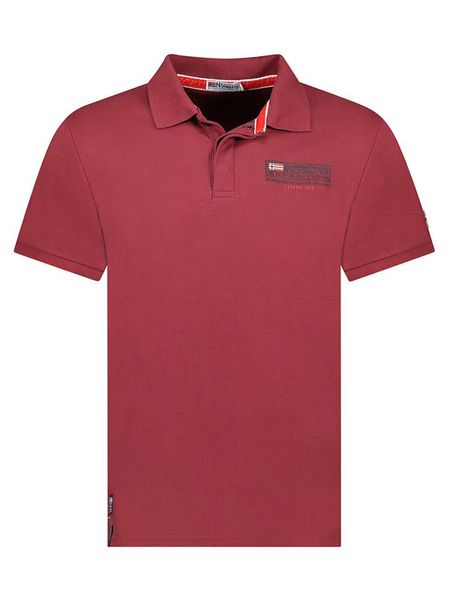 Geographical Norway Koszulka polo "Koffroy" w kolorze bordowym rozmiar: S. Czerwone koszulki polo Geographical Norway, s, bez wzorów, z bawełny, bez kołnierzyka, bez ramiączek. Za 74.28 zł.