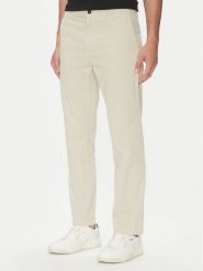 BOSS Chinosy 50534378 Kremowy Regular Fit. Białe eleganckie spodnie Boss, m, z bawełny. Za 400.99 zł.