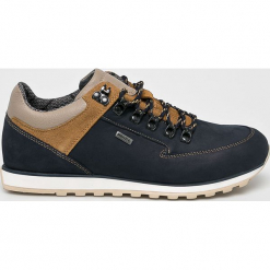Wojas - Buty. Niebieskie buty sportowe casual Wojas, bez wzorów, z gumy, z okrągłym noskiem, bez zapięcia. W wyprzedaży za 239.90 zł.
