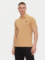 Timberland Polo TB0A6VDP Beżowy Regular Fit. Brązowe koszulki polo Timberland, m, bez wzorów, z bawełny, bez kołnierzyka, bez ramiączek. Za 219.99 zł.