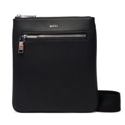 Saszetka BOSS. Czarne torby na ramię Boss, bez wzorów, małe, bez dodatków. Za 699.99 zł.