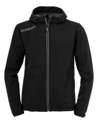 Kurtka softshellowa Uhlsport ESSENTIAL. Czarne kurtki Uhlsport, s, bez wzorów, z materiału, bez kaptura. Za 257.80 zł.