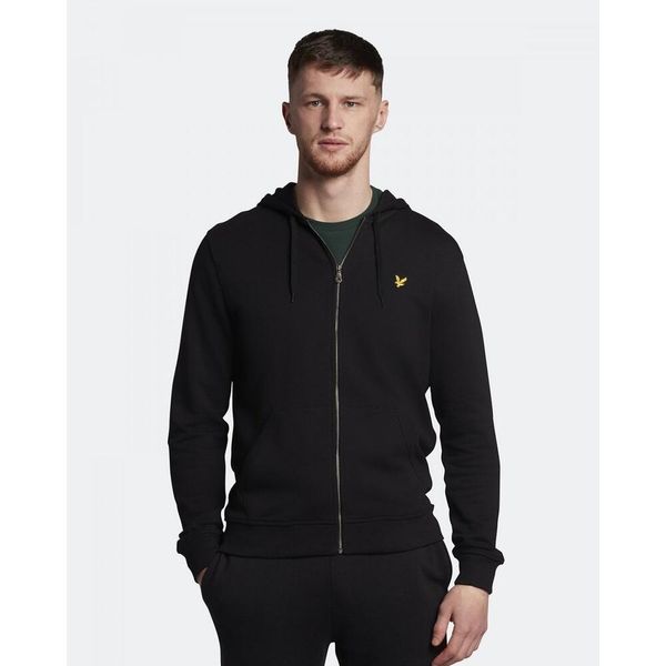 Bluza z kapturem na zamek Lyle&Scott. Czarne bluzy z kapturem LYLE AND SCOTT, xl, bez wzorów, z dzianiny, z kapturem. Za 314.65 zł.