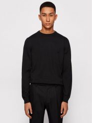 Boss Sweter Pacas-L 50442138 Czarny Regular Fit. Czarne swetry rozpinane Boss, l, bez wzorów, z bawełny, bez kołnierzyka, bez ramiączek. Za 629.99 zł.