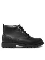 Clarks Trzewiki Batcombe Mix Ggtx Gore-Tex 261734277 Czarny. Czarne botki sznurowane Clarks, bez wzorów, z gore-texu, bez obcasa, bez zapięcia. Za 719.99 zł.