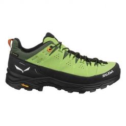Buty trekkingowe męskie Salewa Alp Trainer 2 Gtx. Czarne buty trekkingowe Salewa, bez wzorów, z materiału, bez zapięcia, trekkingowe. Za 965.00 zł.