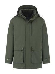 MGO leisure wear Kurtka przejściowa "Mason" w kolorze khaki rozmiar: XL. Brązowe kurtki MGO leisure wear, xl, z aplikacjami, ze skóry, bez kaptura. Za 434.99 zł.