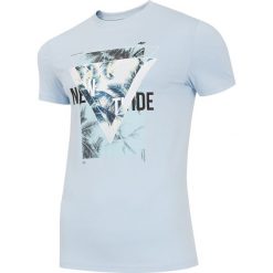 T-shirt męski TSM253 - jasny niebieski. T-shirty marki 4F. Za 59.99 zł.