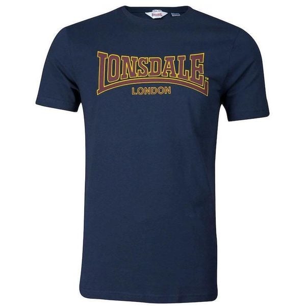 T-shirt o wąskim kroju Lonsdale Classic. Niebieskie t-shirty sportowe Lonsdale, bez wzorów, bez ramiączek. Za 169.00 zł.